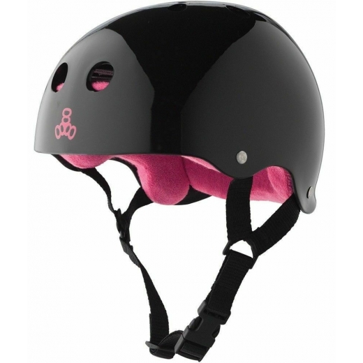 Triple8 Sweatsaver Helmet Black/Pink L Triple8 Sweatsaver Helmet Black/Pink L