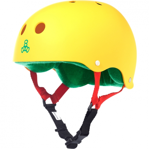 Triple8 Sweatsaver Helmet Rasta Yellow