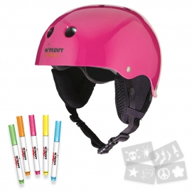 Triple8 Wipeout Snow Deluxe Helmet Neon Pink (8+)