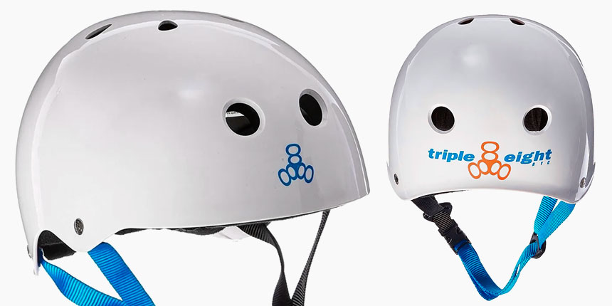 Зовнішній вигляд Triple8 Sweatsaver Halo Water Helmet White Glossy