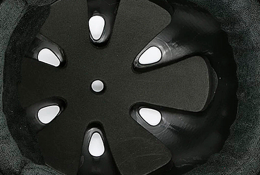Triple8 Mike Vallely Get used to it brainsaver rubber with Sweatsaver Liner Black вид зсередини