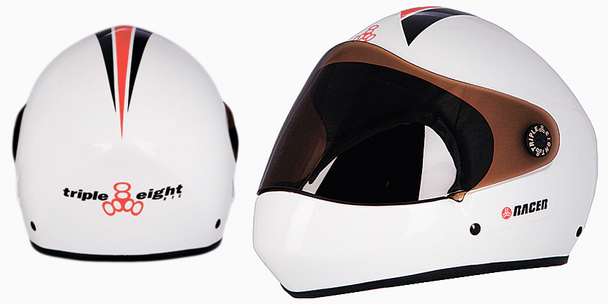 Зовнішній вигляд Triple8 T8 Racer White Glossy